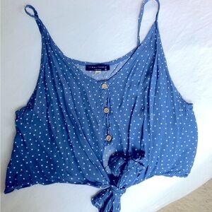 Cute, cropped tie tank!
